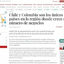 Chile y Colombia son los nicos pases en la regin donde crece el nmero de negocios